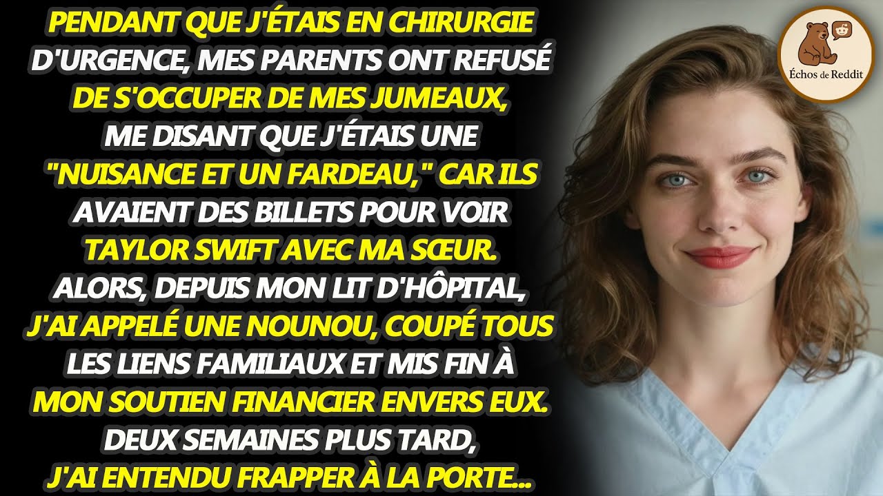 Mes parents ont refusé de s'occuper de mes jumeaux pendant mon opération chirurgicale - la tête...