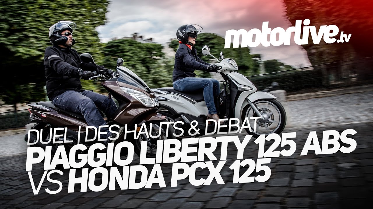 PIAGGIO LIBERTY 125 ABS VS HONDA PCX 125 I DES HAUTS & DEBAT