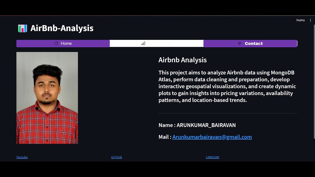 Airbnb Analysis | Guvi Capstone project | Arunkumar Bairavan
