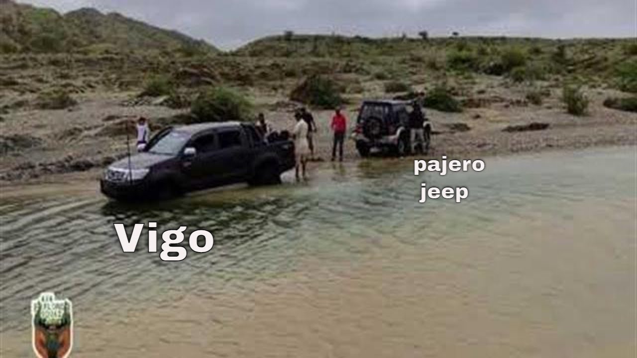 Vigo rescue by Pajero jeep