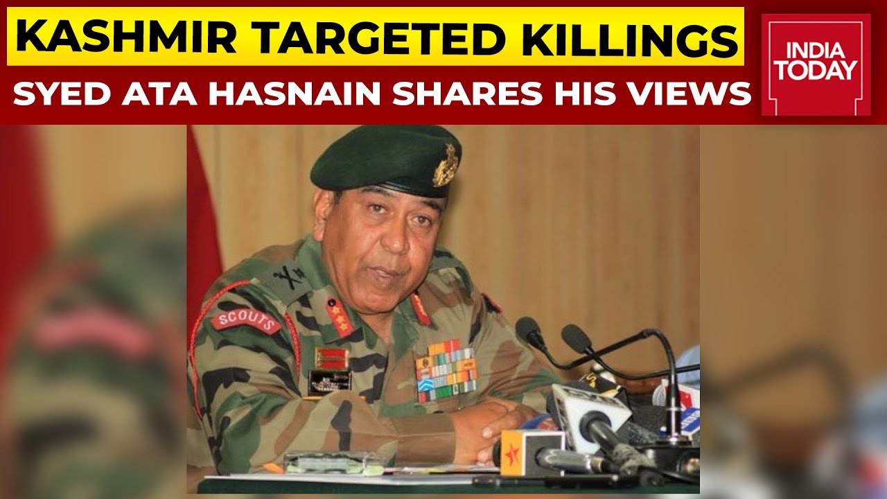Syed Ata Hasnain Shares His Perspective On Kashmir Targeted Killings | Jammu & Kashmir