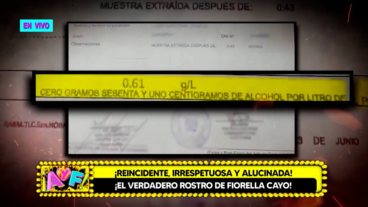 Amor y Fuego - JUN 26 - 3/4 - ¡REINCIDENTE Y ALUCINADA! ¡EL VERDADERO ROSTRO DE FIORELLA CAYO!