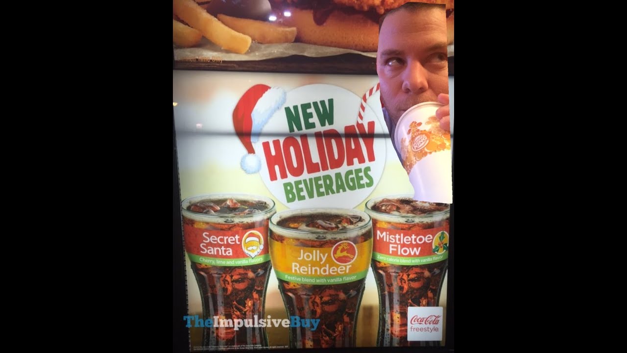 BURGER KING SECRET SANTA DRINK REVIEW!!