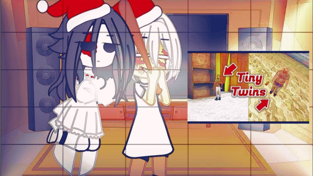 ||La familia de Granny reaccionan a momentos divertidos en The Twins-Gacha Club-Granny||