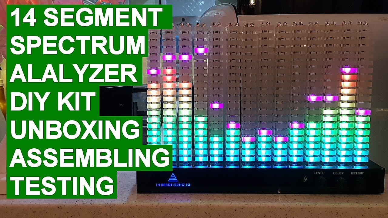 DIY kit Unboxing, Assembly and Testing - Music Audio 14 segment spectrum analyzer