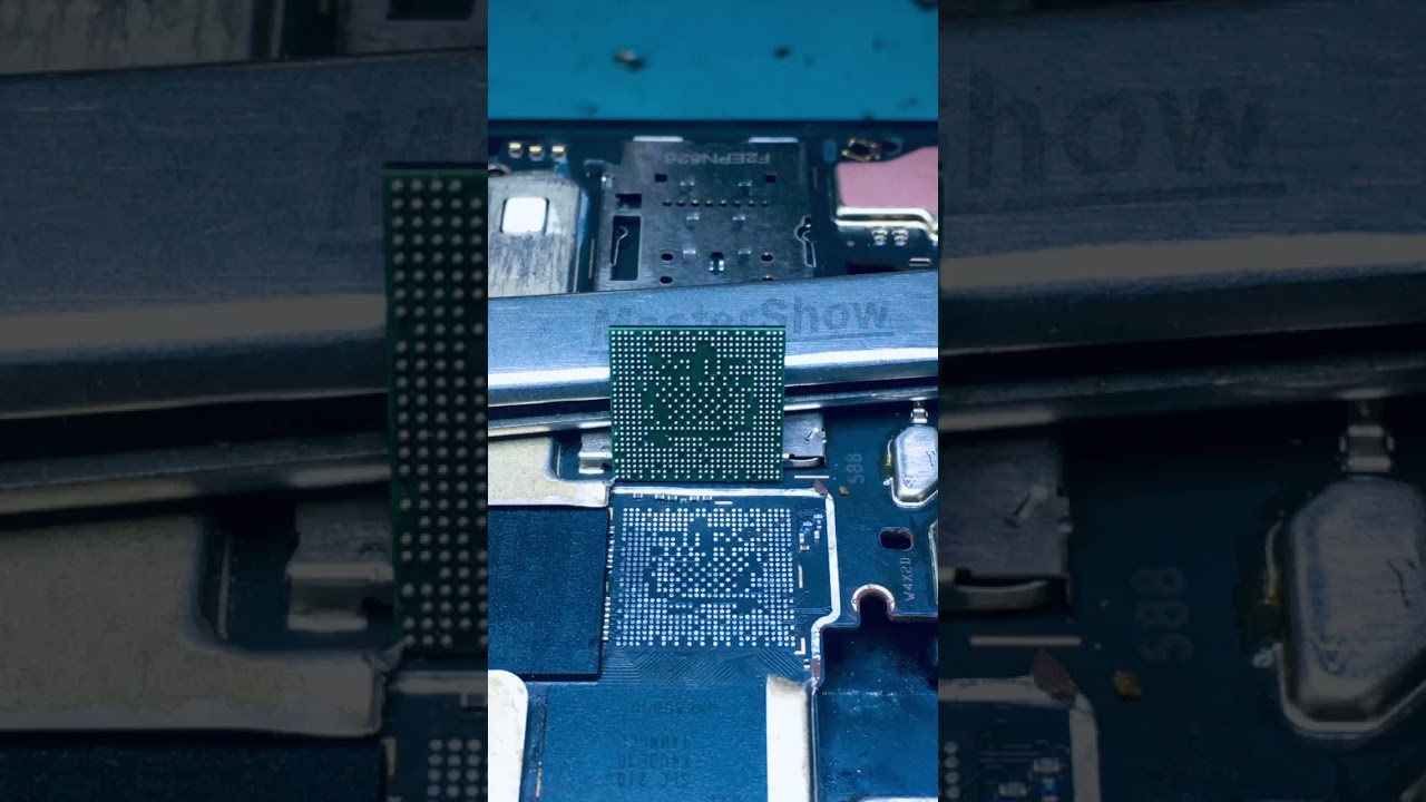 Oppo black pasted cpu reballing#realinfo #repair #cpu