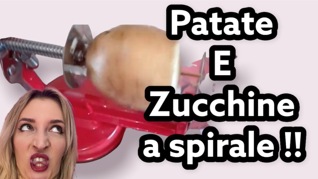 In cuzina con la Loffina: Provo assieme a Pap&agrave; Loffa a fare le patate e le zucchine a spirale