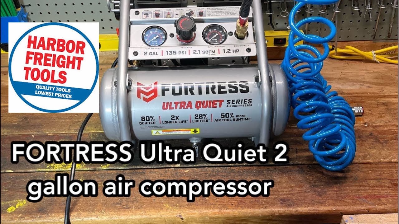Воздушный компрессор FORTRESS Ultra Quiet объемом 2 галлона — обзор
