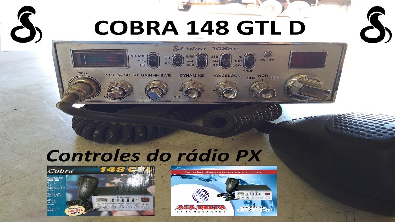 Dica rápida#22 - Descrição controles Cobra148 GTL D