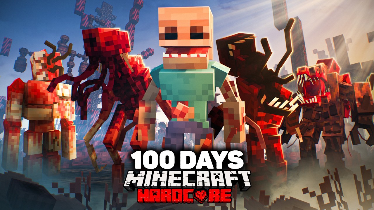 I Spent 100 Days in a Hyper-Evolved Parasite Apocalypse in Hardcore Minecraft&hellip; Here&rsquo;s What Happened