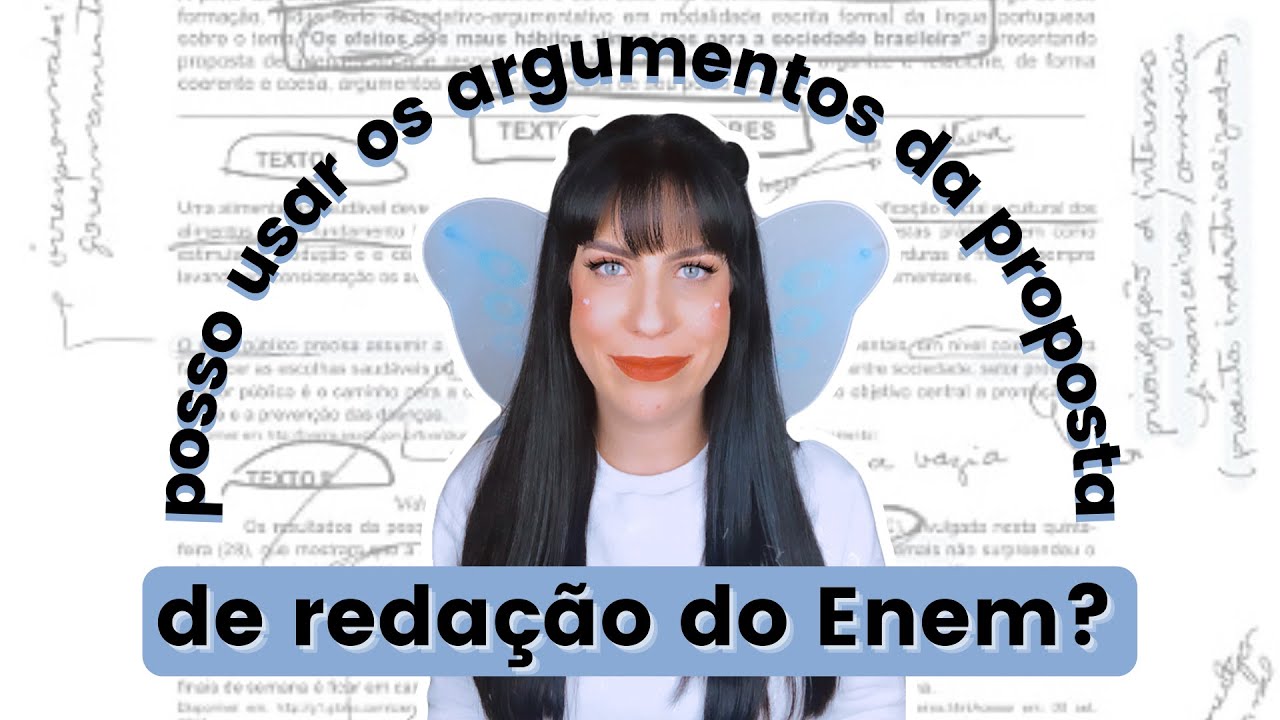 Posso usar argumentos da proposta de reda&ccedil;&atilde;o?