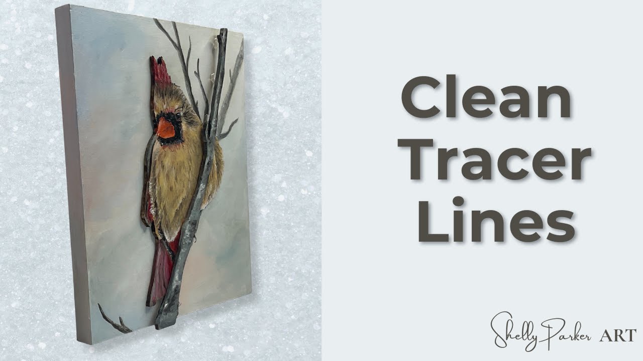 How to Get Clean Tracer Lines in Acrylic Painting