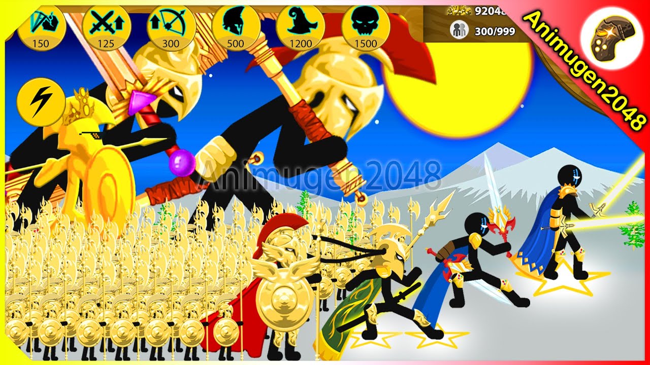 STICK FIGURE NEW DUEL XIPHOS GOLDEN GRIFFON VS FINAL BOSS | Stick War Legacy Mod | Animugen2048