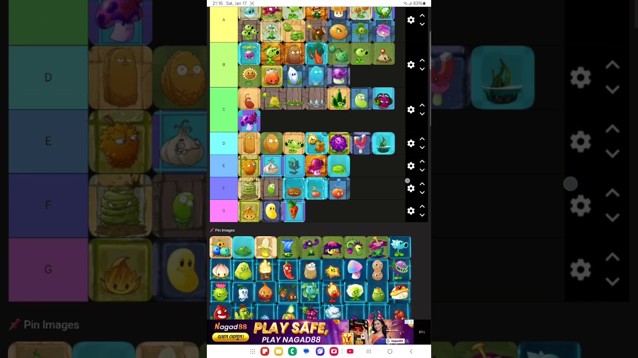 Pvz 2 all plants Tier list (part 1/3)