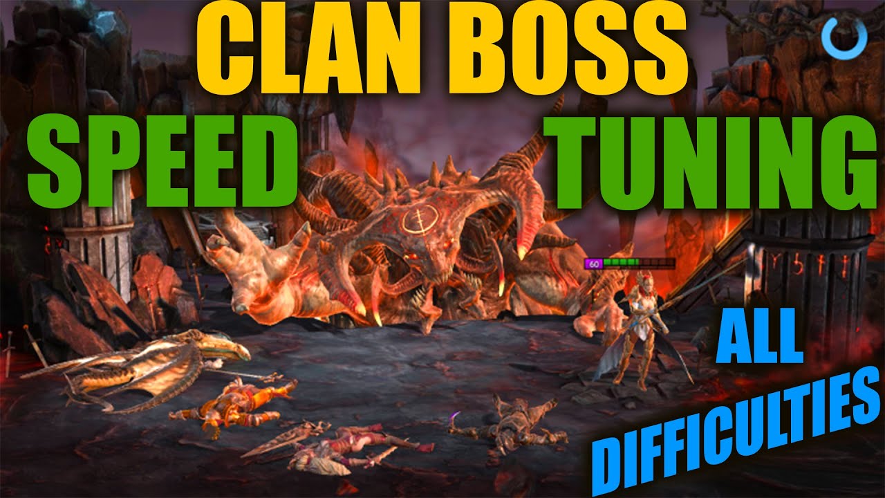 Clan Boss Speed Tuning - All Difficulties - Raid Shadow Legends