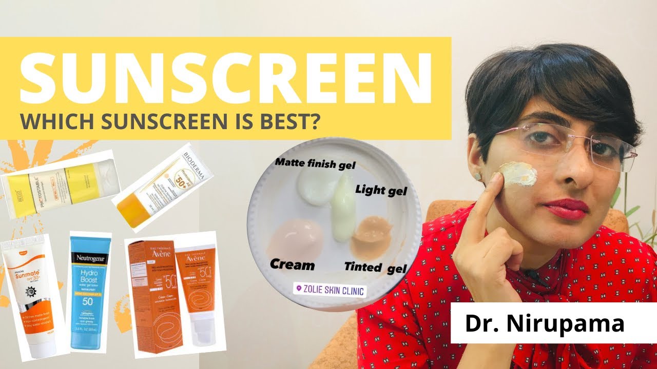 Best sunscreen for face video| Best Sunscreen for oily skin type, dry skin| Best Sunscreen in India