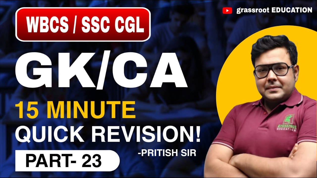 Daily Current Affairs & GK | 15-Min Quick Revision 23 | Exam Ready