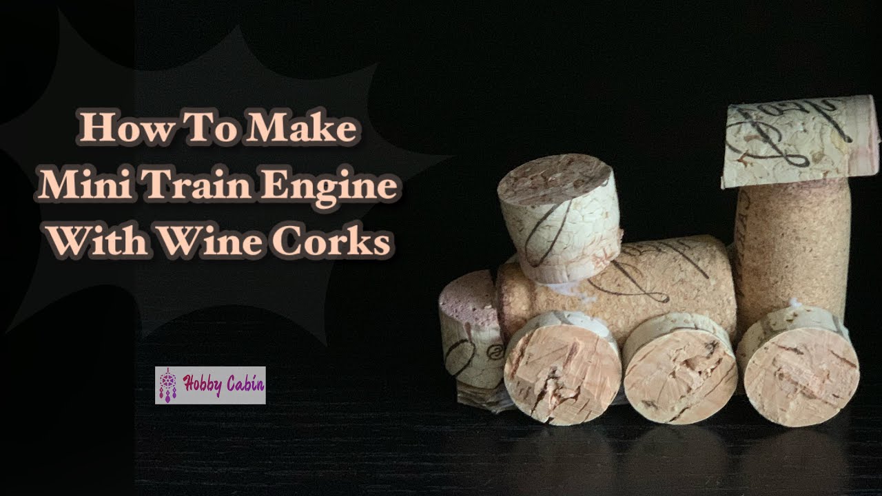 How To Make Train Engine With Wine Corks For Decoration - DIY Recycle Crafts - Christmas Ornament
