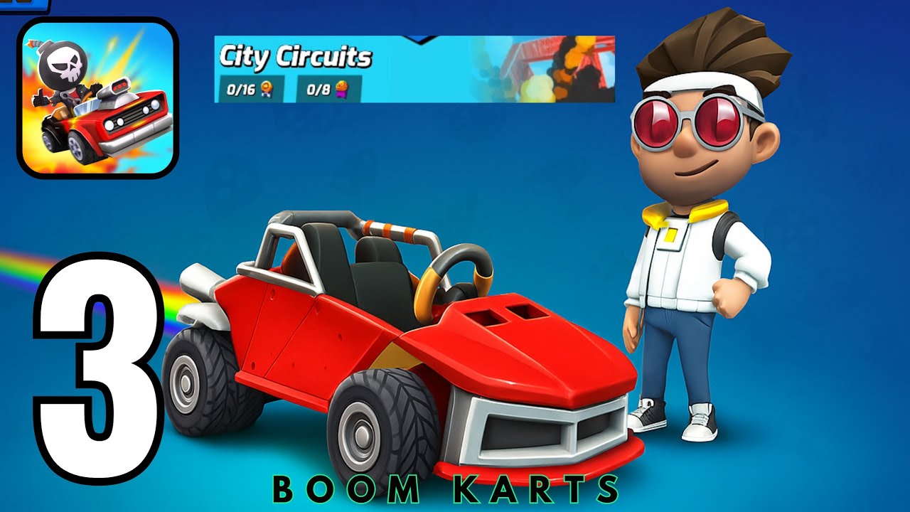 Boom Karts Multiplayer Racing - Adventure - City Circuits| PART 3 | YNZPlays