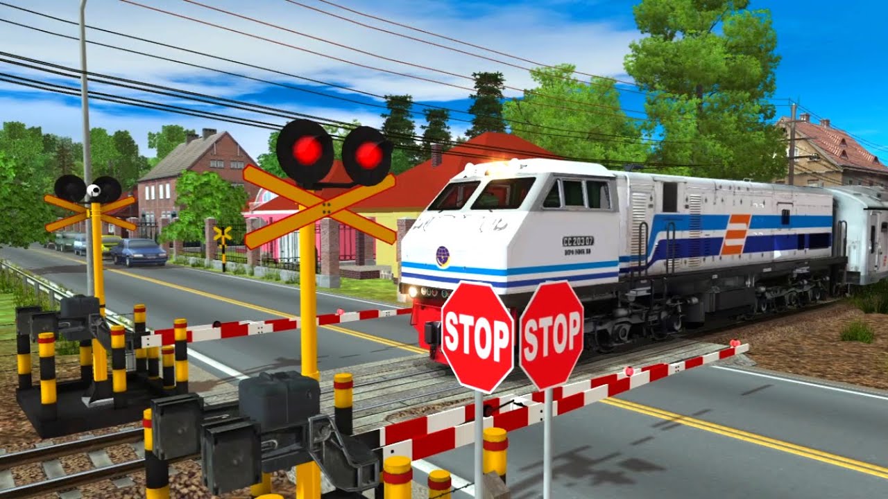 Lampu Palang Super Unik , Spesial CC 203 Kompilasi Perlintasan Kereta Api Indonesia Eps 130