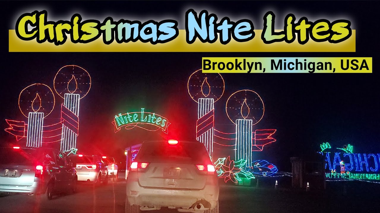 Christmas lights Drive 2021 |Nite Lites Christmas Light Show at Michigan International Speedway |