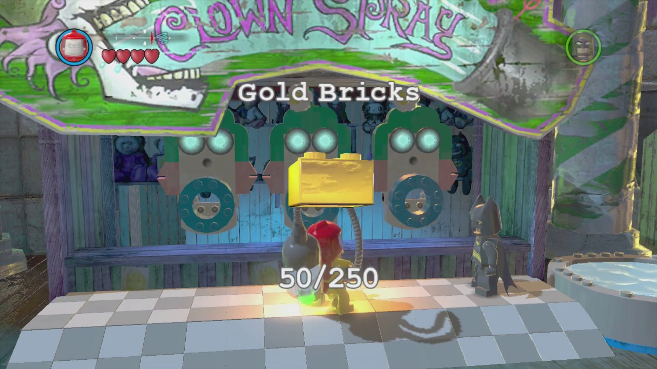 LEGO Batman 2: DC Super Heroes - Gotham City North: Amusement Mile (All Gold Bricks, Red Bricks)