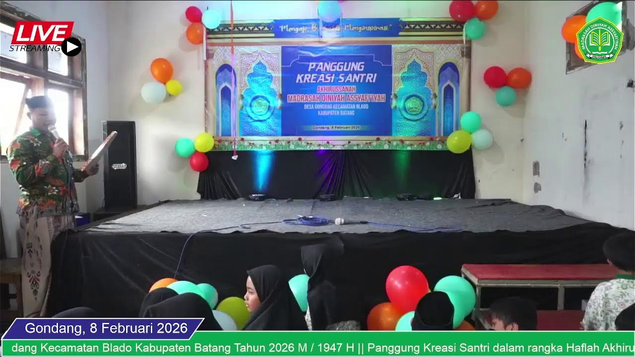 Pembukaan - Panggung Kreasi Santri Madin Assyafi'iyah Gondang