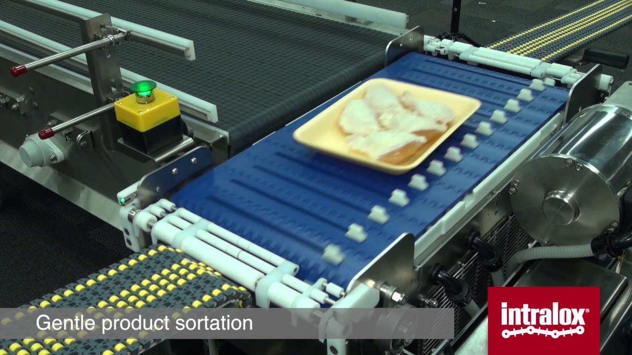 Delicate tray pack handling: Intralox AIM Sorter
