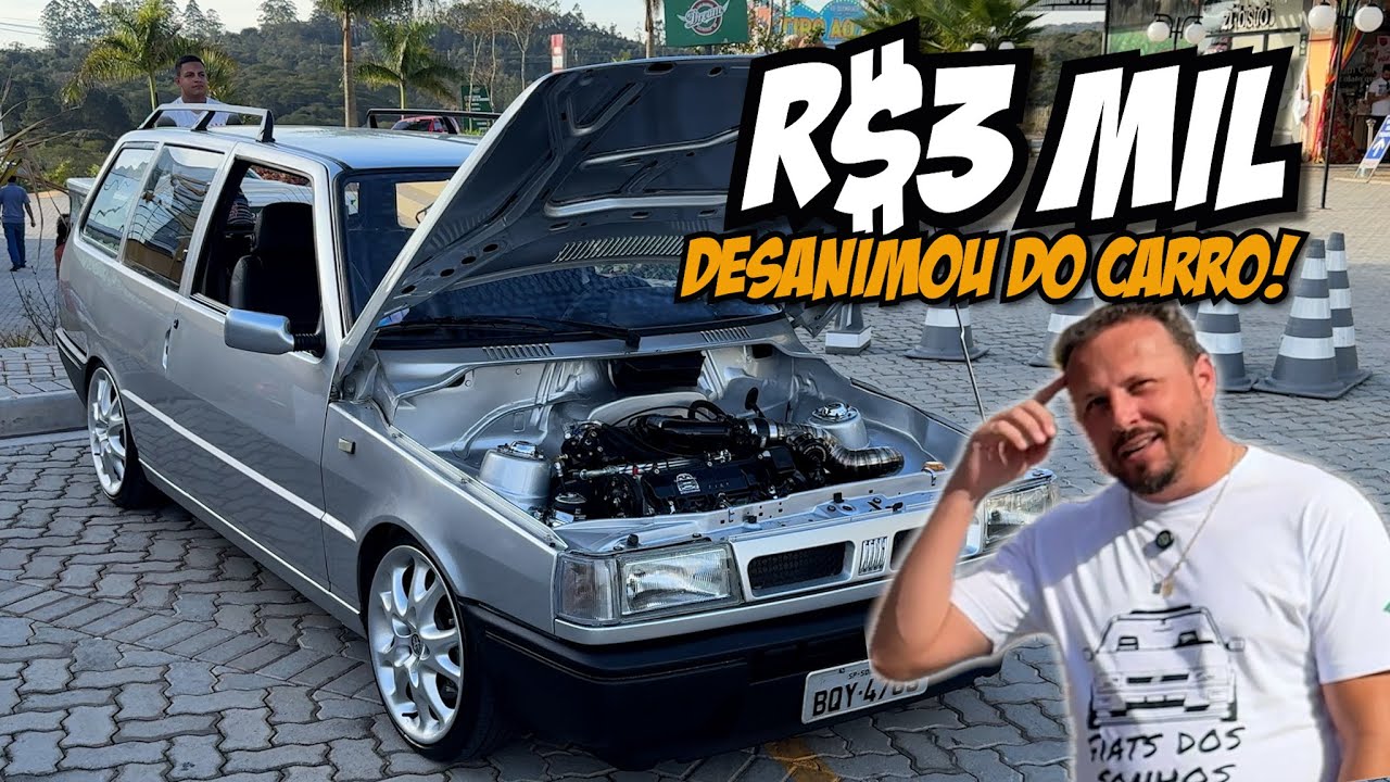 QUASE DEU O CARRO! FIAT ELBA BANCOS E RODAS DA ALFA ROMEO 147 + FIORINO LATA CROMADA - 7008FILMS