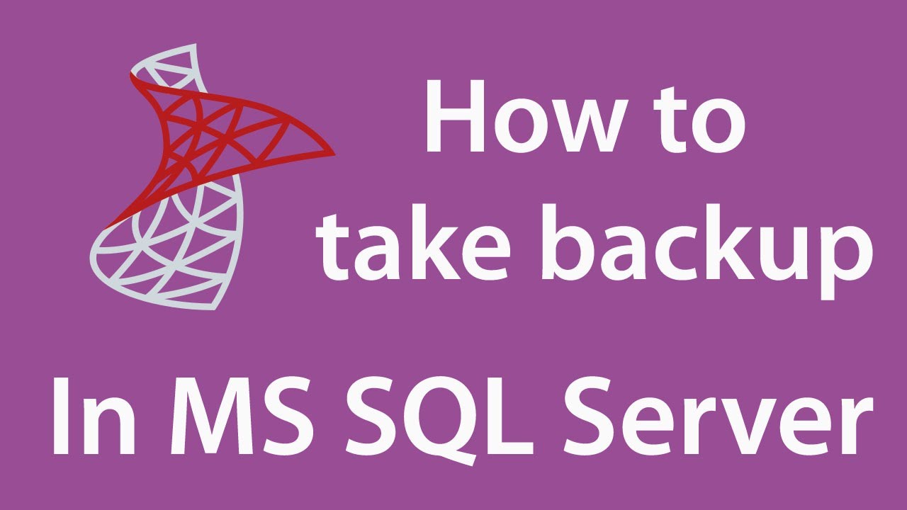 How to take backup in SQL Server in Tamil - SQL server 2019 [ 2021 ]
