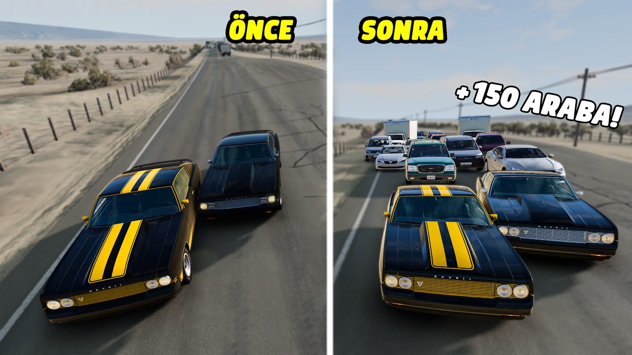Her Kaza Yaptığımda Trafik 2x Artıyor 💥 BeamNG