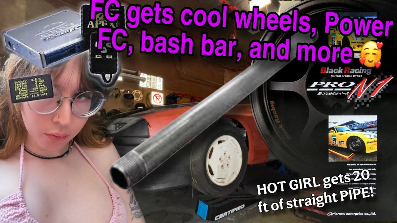 FC RX7 bash bar DIY, 5zigen wheels, Apexi Power FC, and much more :3