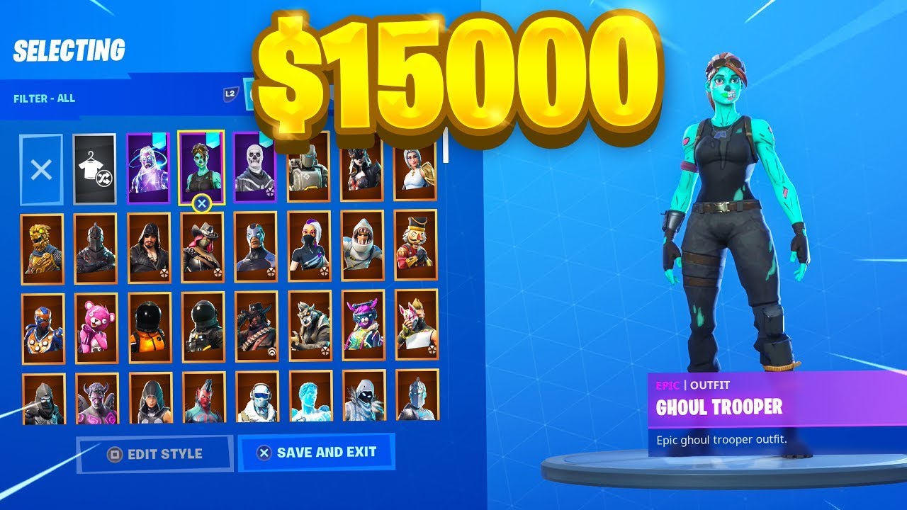 MY $15,000+ SKIN SHOWCASE in Fortnite..