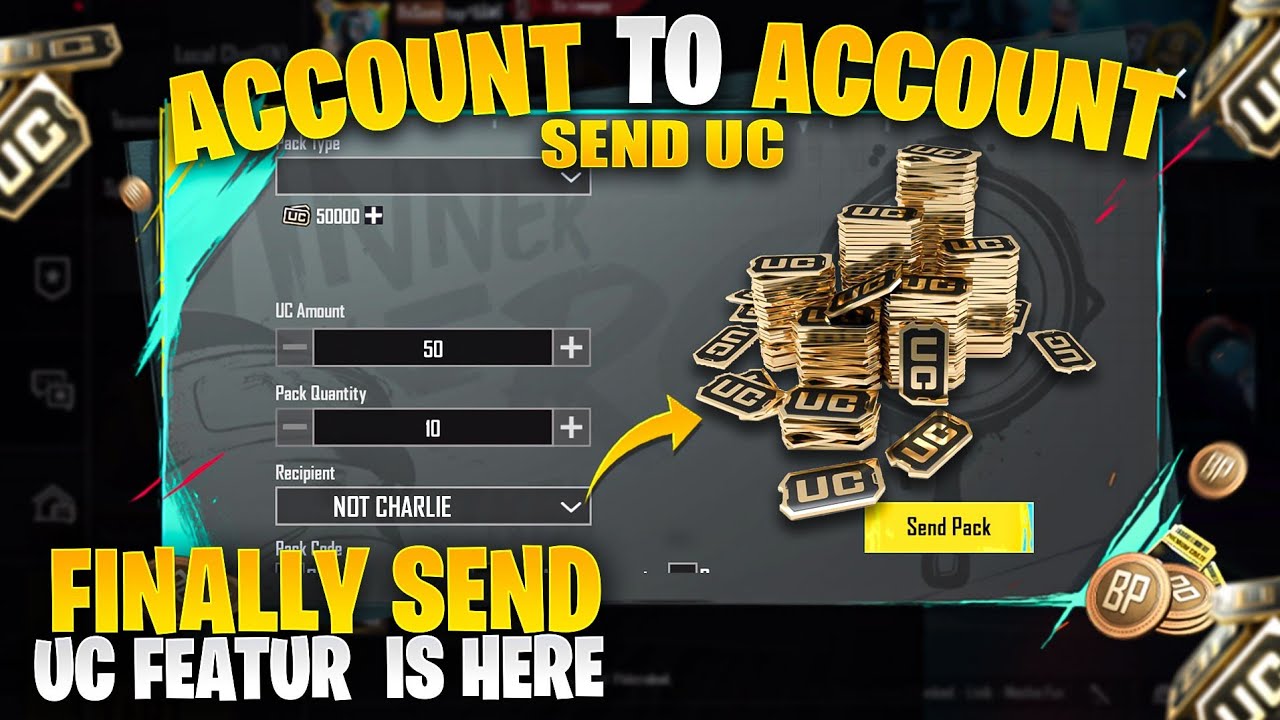 Biggest News 😍 | Finally Uc Sending Feature Is Here | How To  Send Uc Account To Account | Pubgm