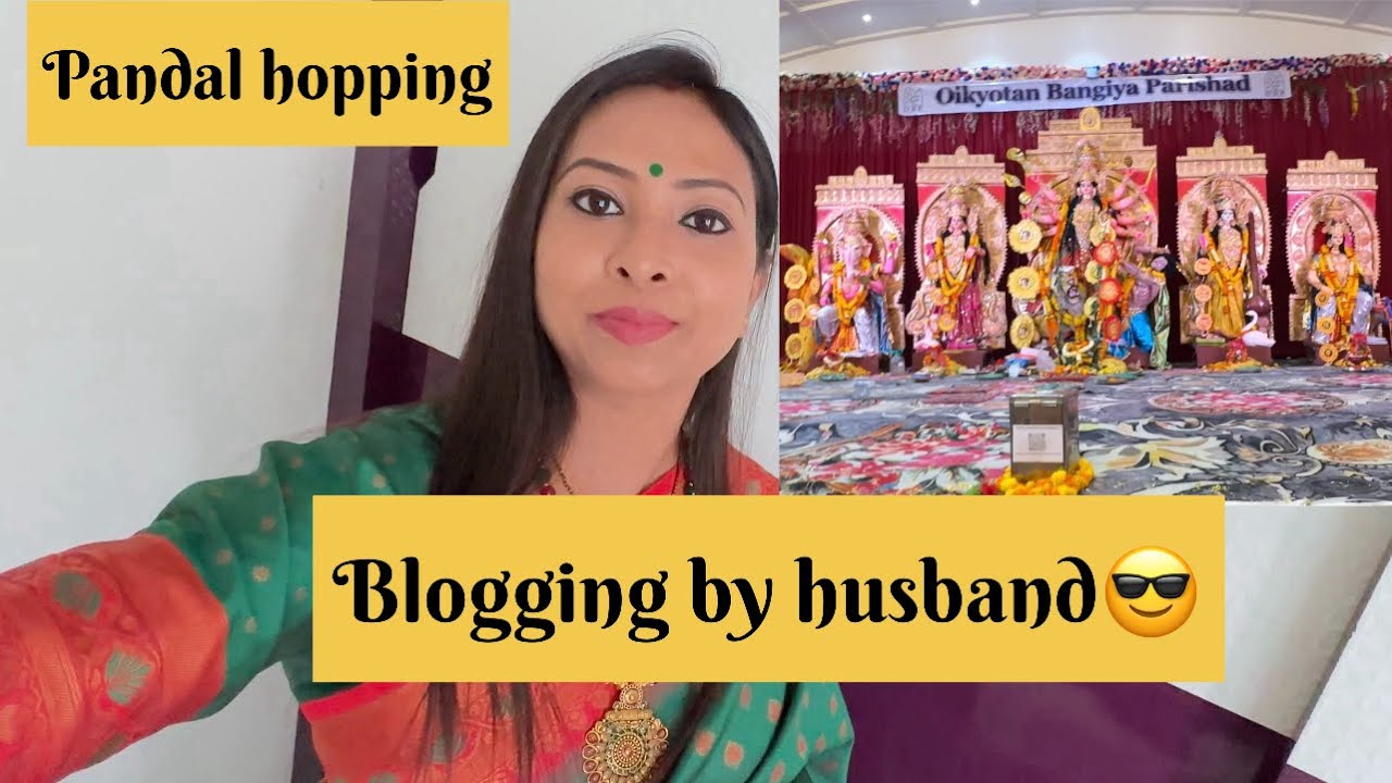 Hum gaye Durga Puja pandal hopping ke liye|Pandal hopping day -1|Saptami puja vlog