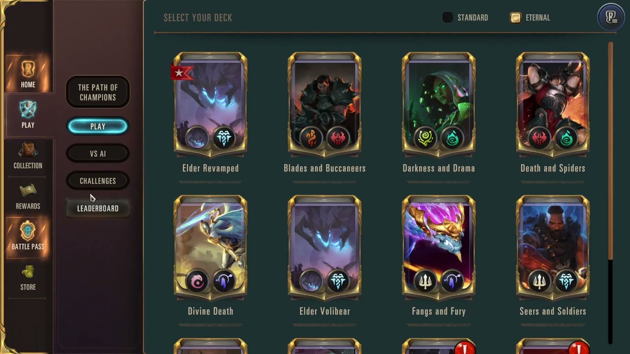 LoR matchmaking (or there lackof) sucks