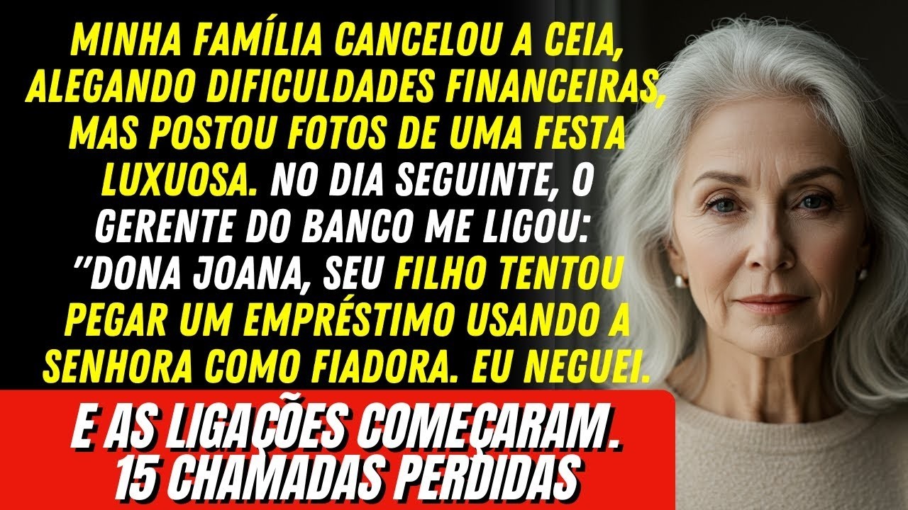 Minha família cancelou a ceia dizendo que não tinha dinheiro — mas depois vi as fotos da festa…