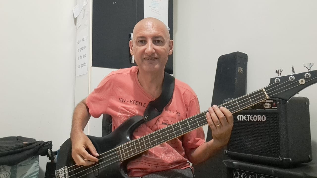 Tocando contrabaixo do zero aula 71, mais um exercício com tríades e notas inversas