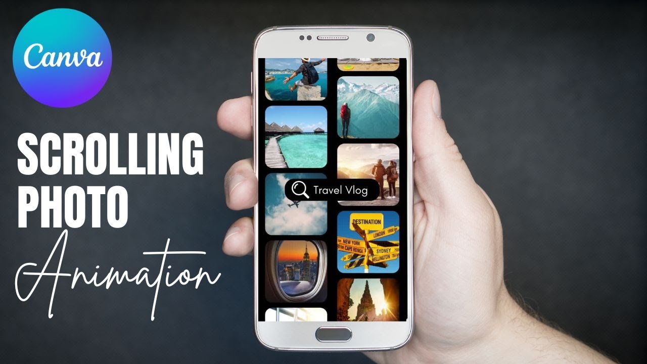 Creating a Scrolling Photo Animation in Canva