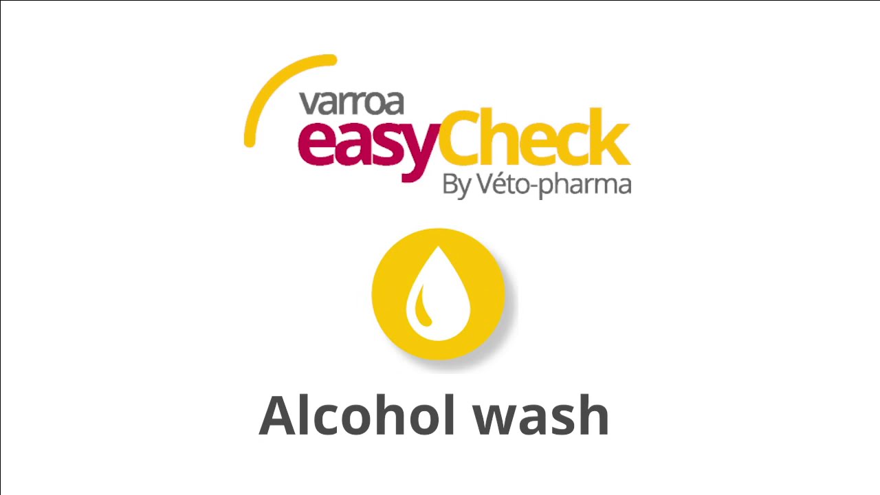 How to use Varroa EasyCheck with the alcohol wash method?