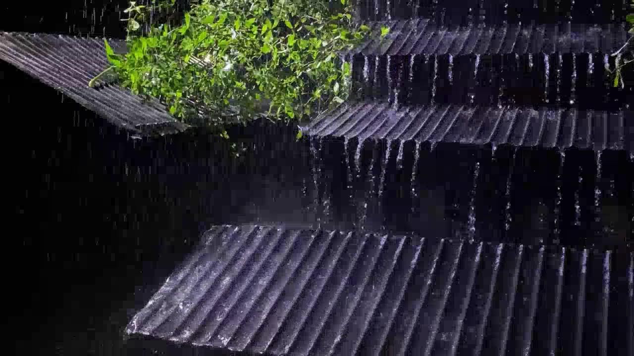 Soothing Rain on Tin Roof with Thunder | Sleep & Relaxation Sounds