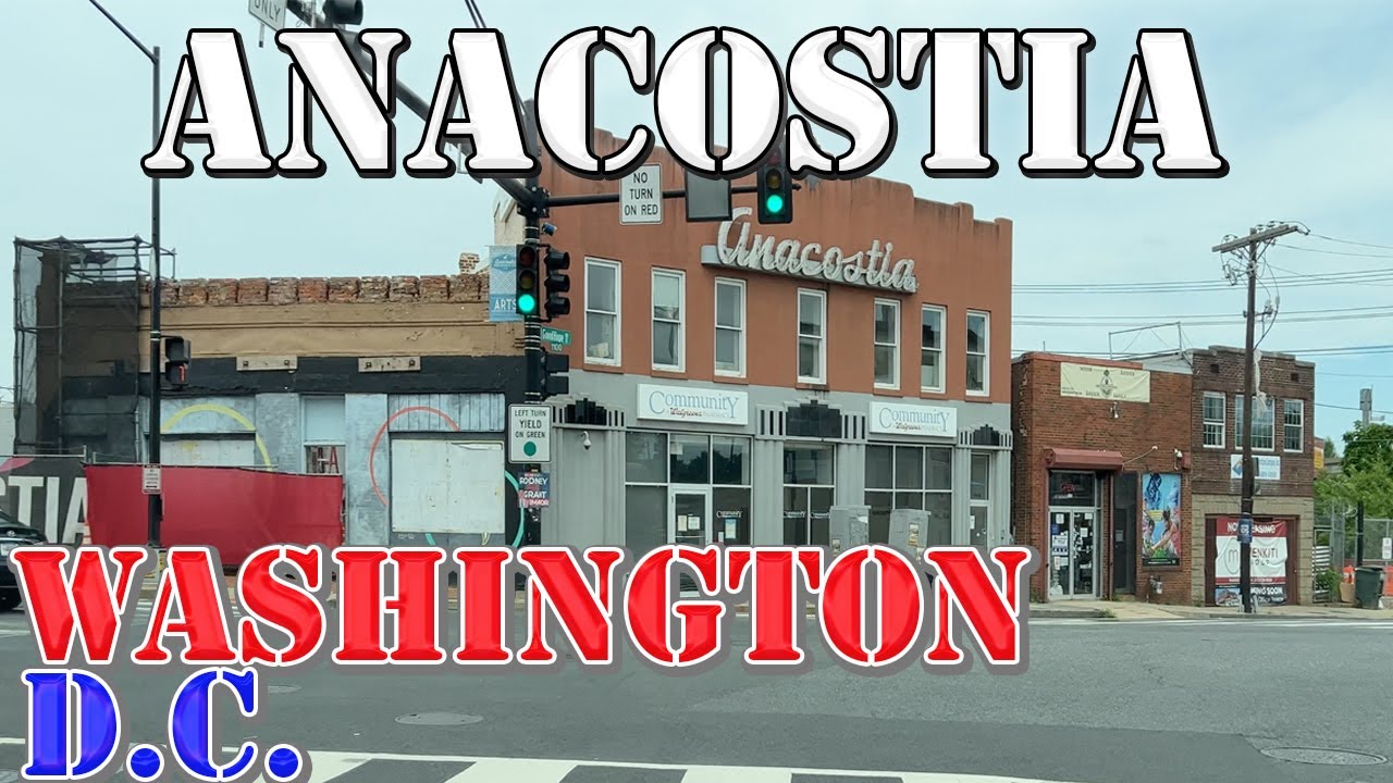 Anacostia - Washington DC - 4K Neighborhood Drive