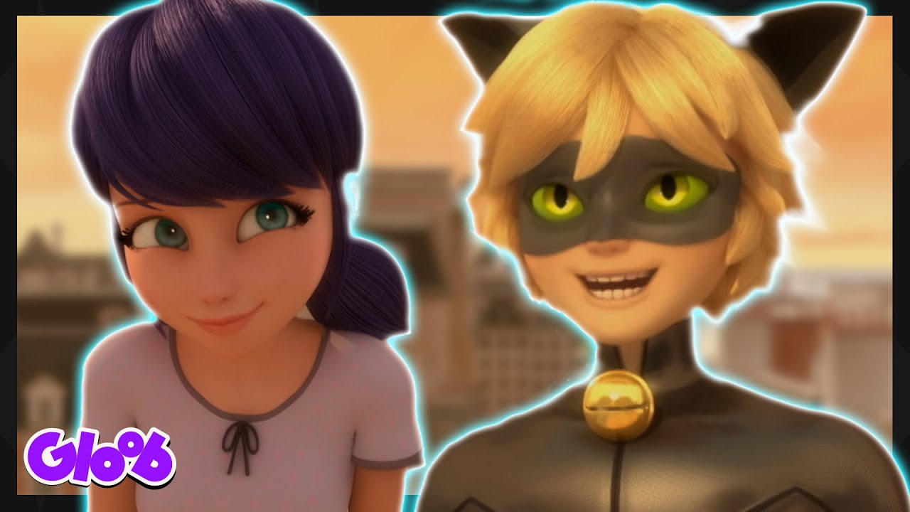 MARINETTE  FICA VERMELHA NA PRESENÇA DE CAT NOIR (ELATION) | MIRACULOUS 5ª TEMPORADA | Mundo Gloob