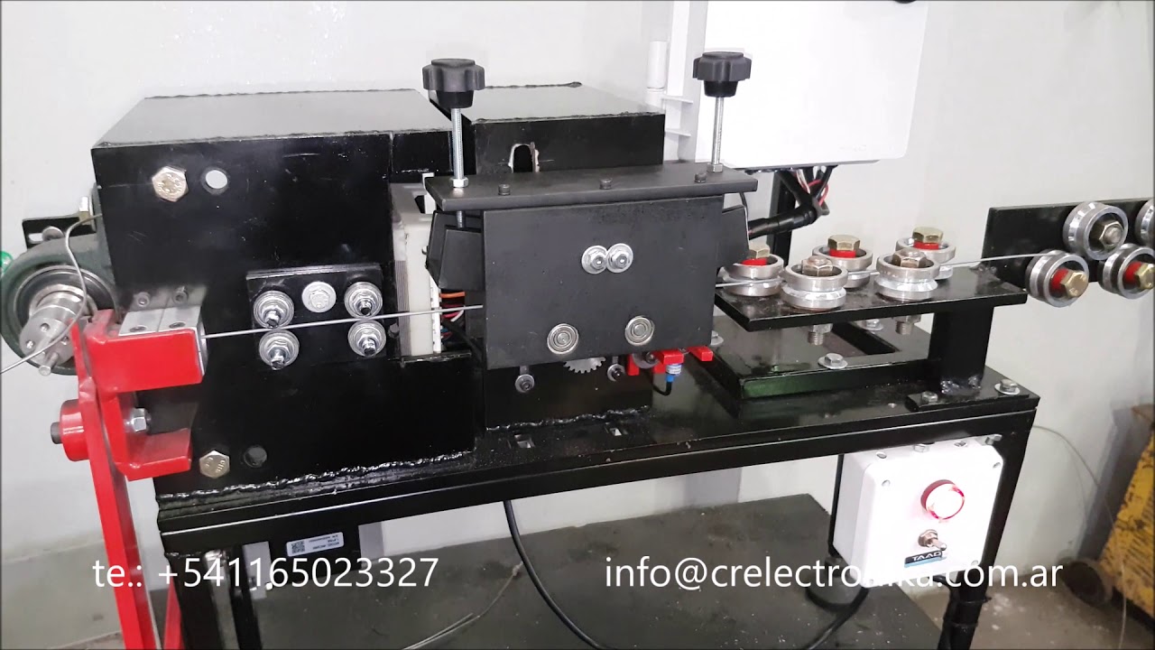 Dobladora de Alambre Automatica, Automatic wire Bender machine