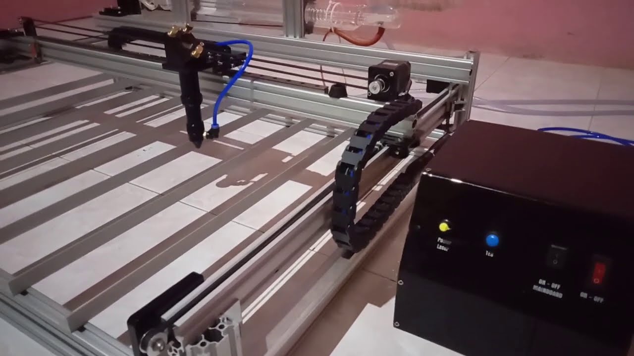 DIY Laser Cutter Engraving co2 | Cara pasang pompa dan kompresor angin mesin laser
