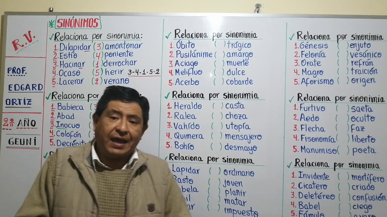 SINÓNIMOS