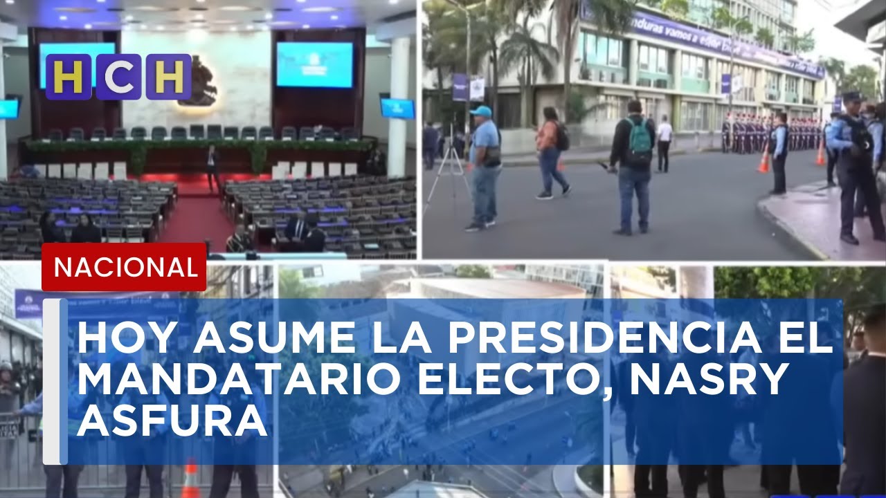 Hoy asume la presidencia el mandatario electo, Nasry Asfura