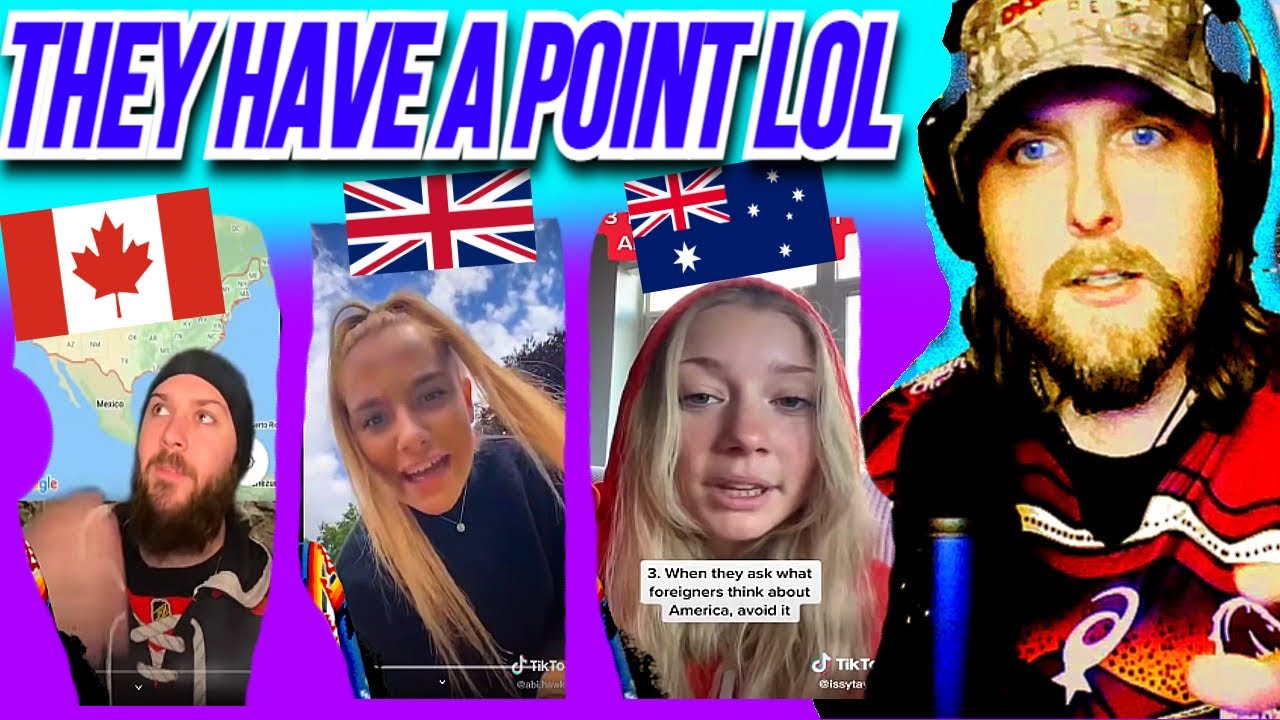American Reacts to What the world thinks of the USA, on TikTok
