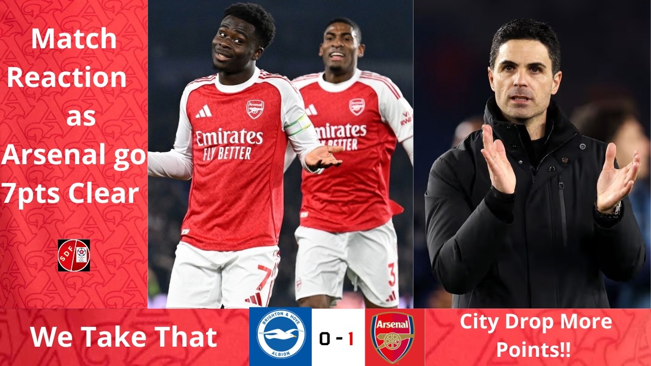 It Was Ugly But It's 3 Points!! | Brighton 0-1 Arsenal Match Reaction