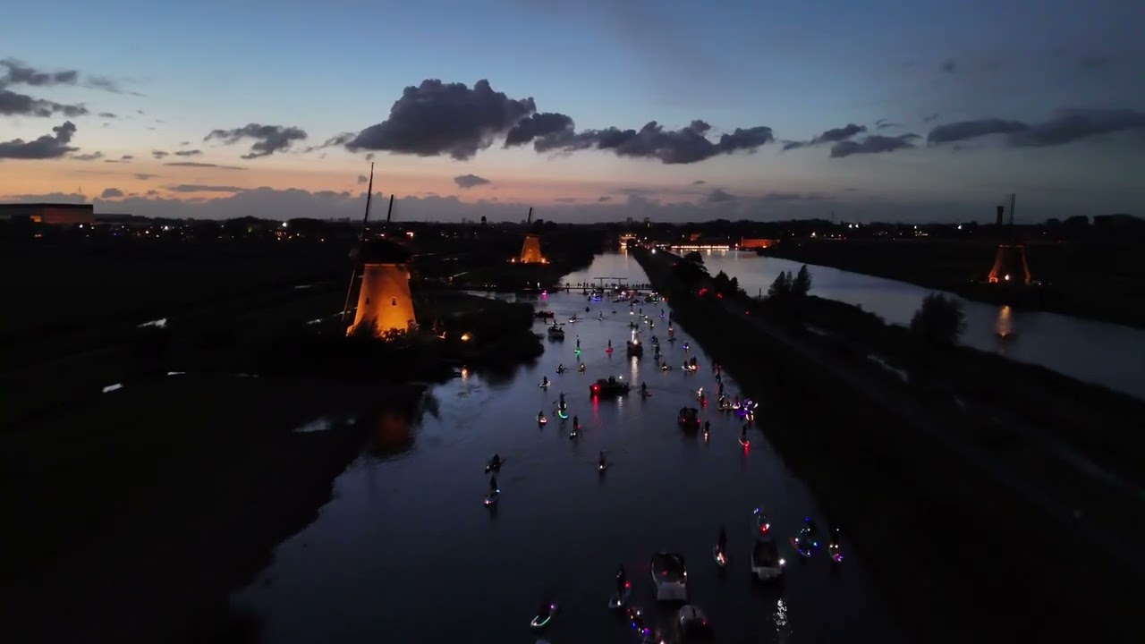 Verlichtingsweek 2025 Werelderfgoed Kinderdijk. (met beelden suptocht)